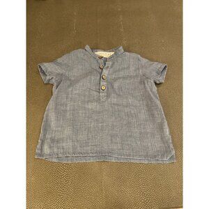 Opililai Blue Short Sleeve Shirt 18M EUC